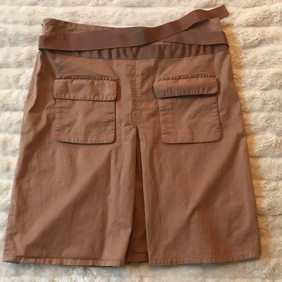 Vintage Joseph for Saks Jandel classic tan front split skirt Size Small - Picture 4 of 4
